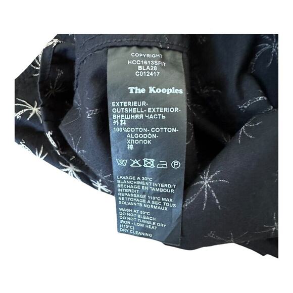 The Koopies Sport Mens Button-Down Shirt Long Sleeve Palm Trees Black Casual XL - Picture 8 of 10